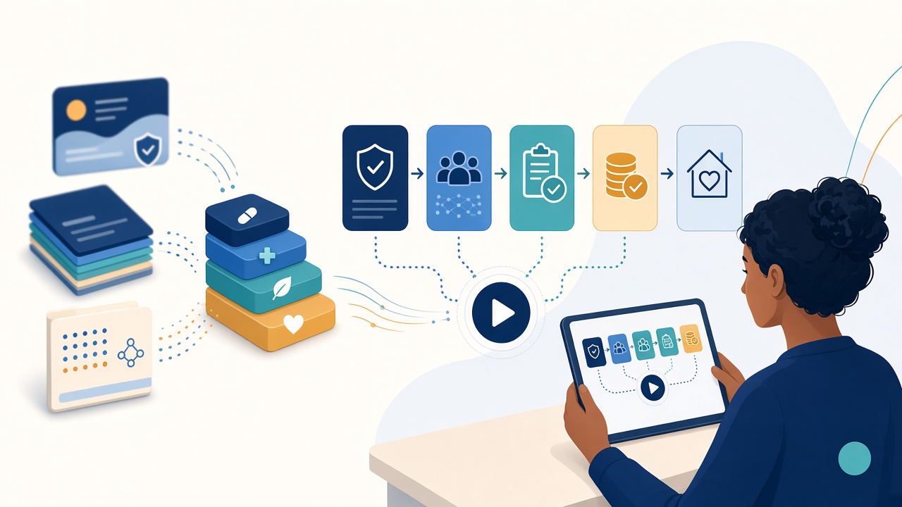 Health plan member documents becoming a clear first-30-days onboarding video path