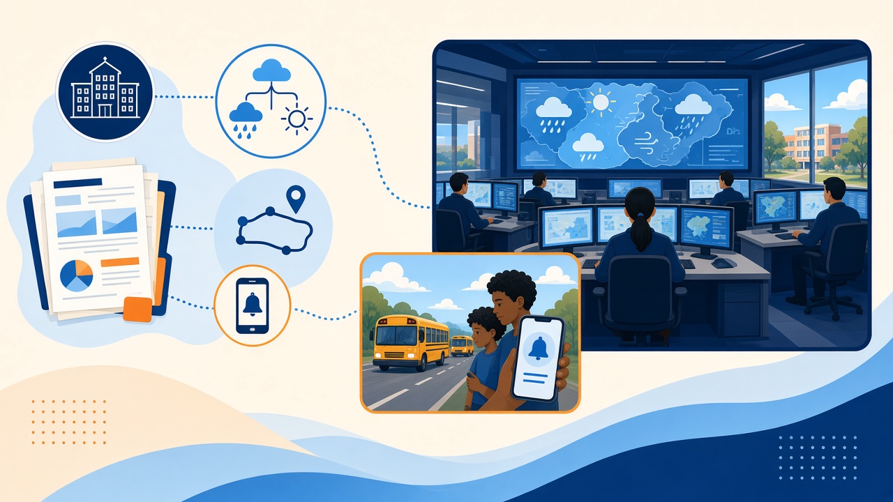 District weather and transportation documents becoming visual family communications